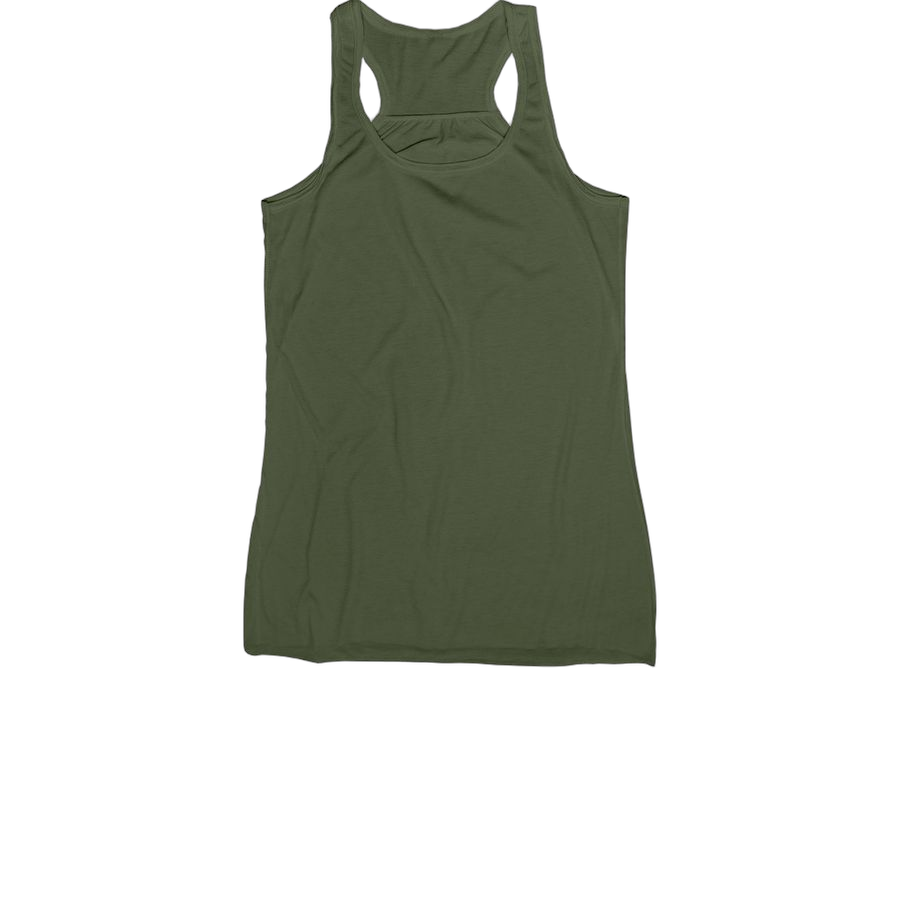 Military Green Women's Racerback